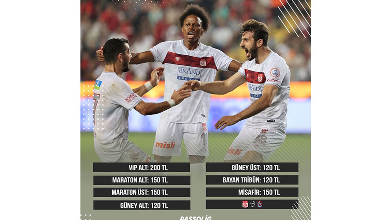 Sivasspor-Trabzonspor maçının biletleri satışta