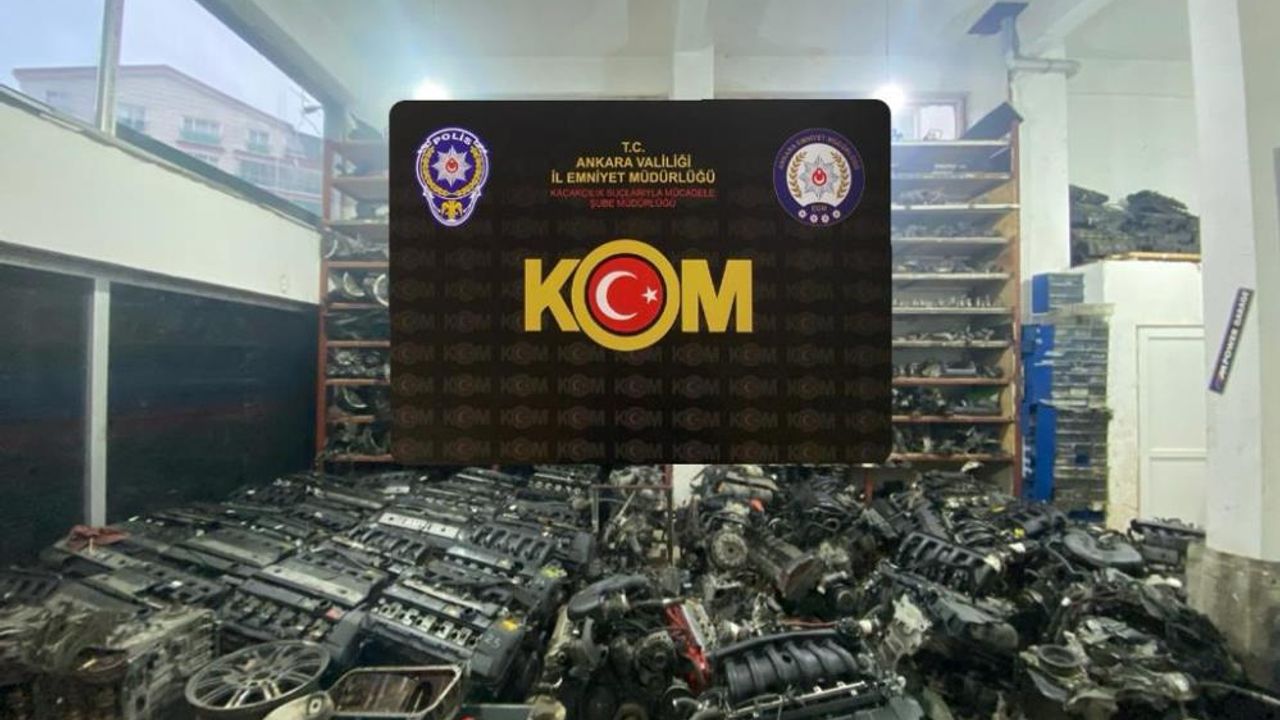 Ankara’da ‘kaçak araç parçası” operasyonu: 5 gözaltı