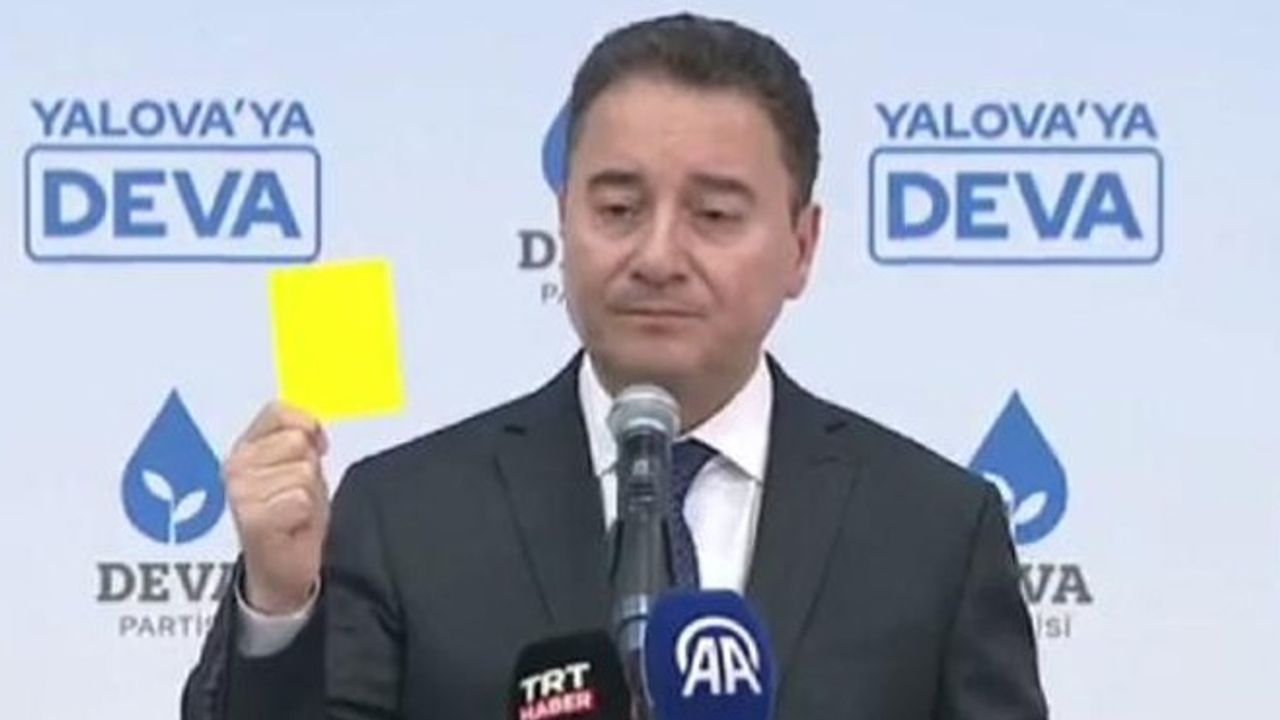 Babacan: 'Bu seçim, hükümete sarı kart gösterme seçimi'