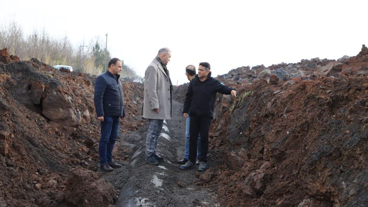Diyarbakır’da deprem konutları içme suyu projesinde çalışmalar sürüyor