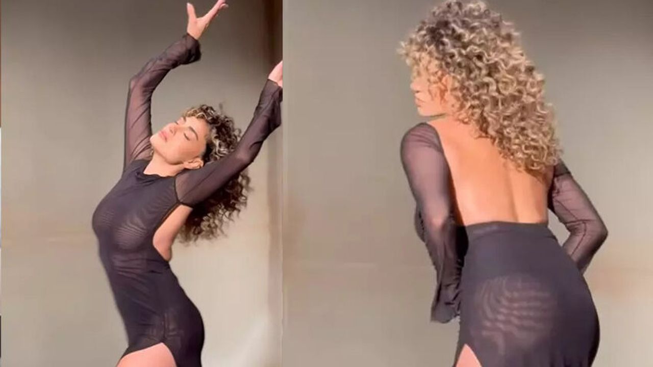 Dilan Çıtak’ın tülden elbiseli dansı sosyal medyayı salladı