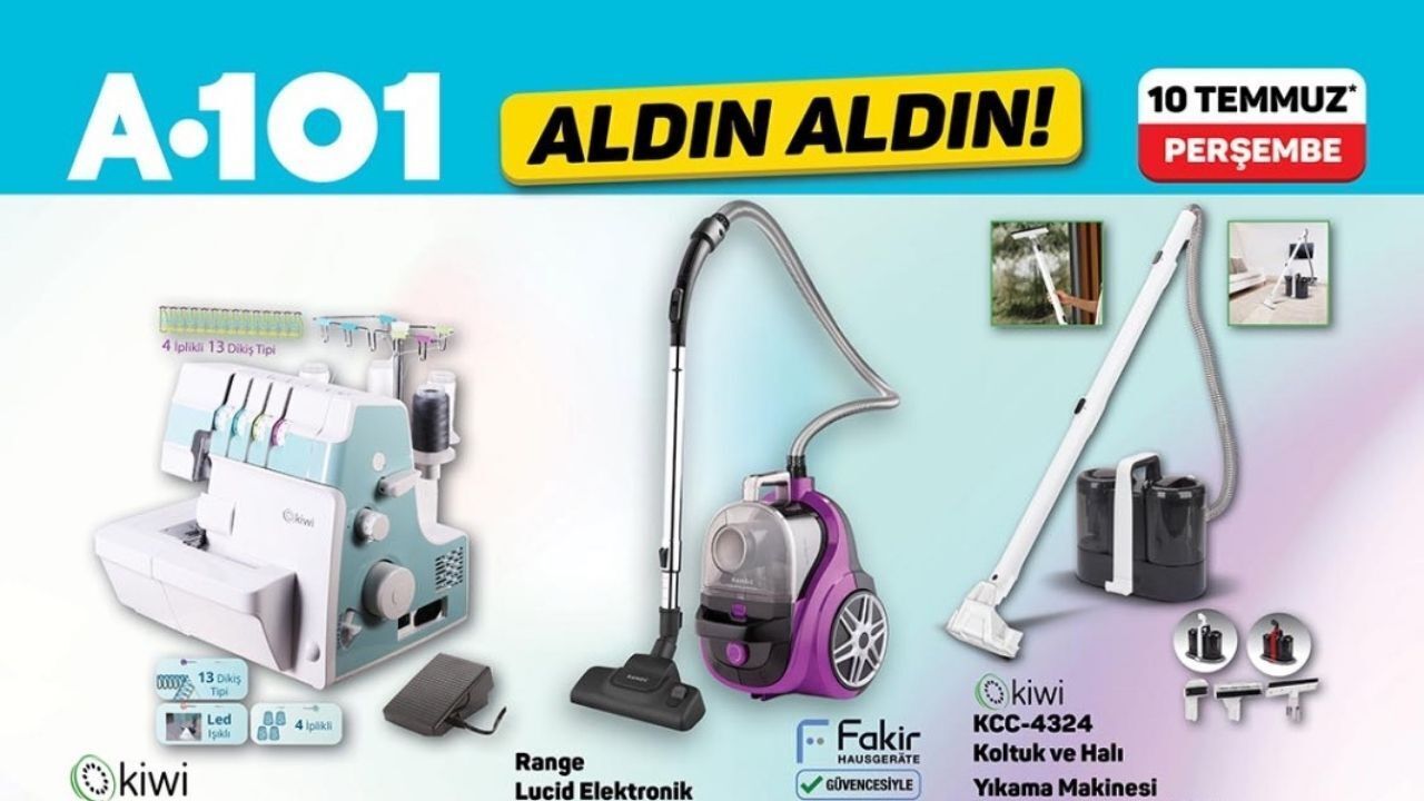 Overlok makinası ayağınıza geldi | Bu hafta A101'e overlok
