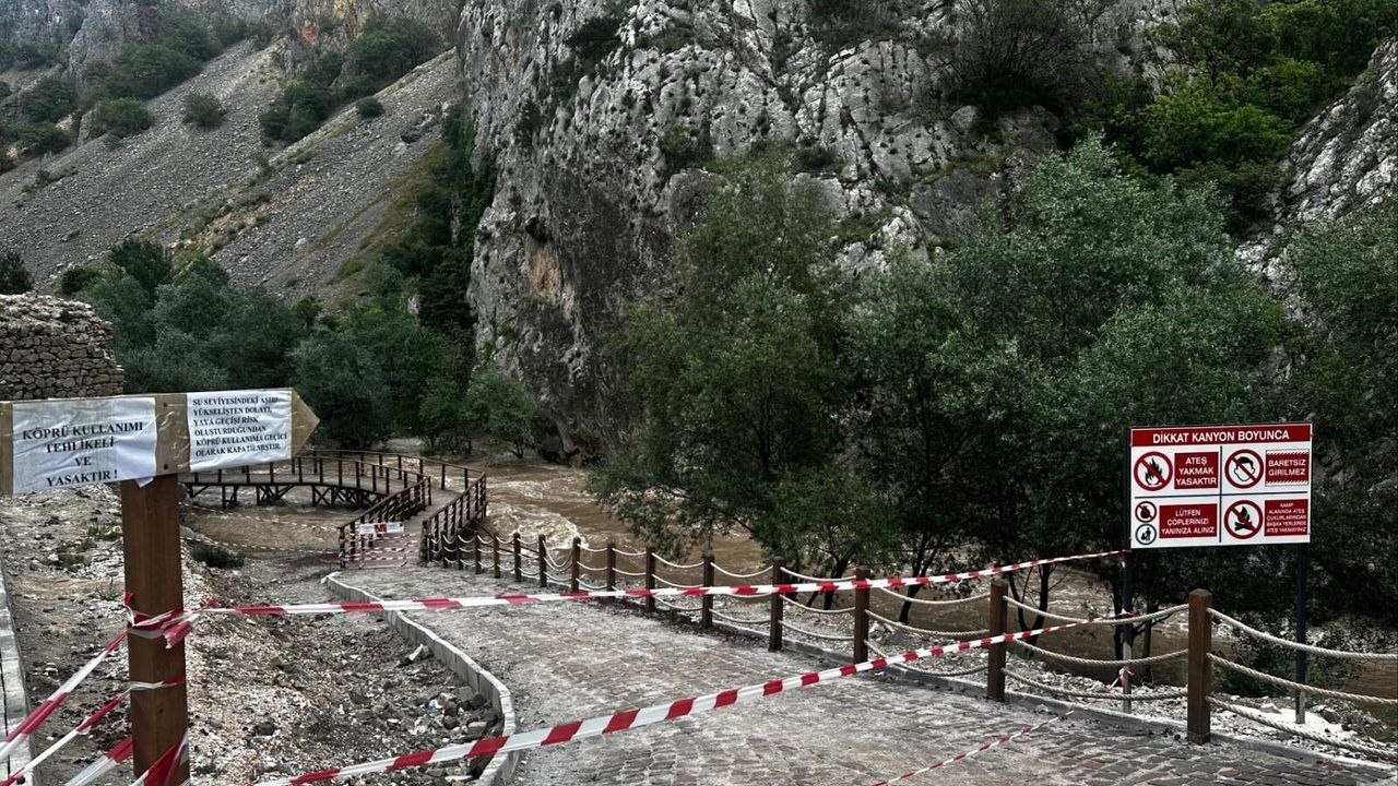Bu kanyona girişler yasaklandı! Vatandaşlar tahliye edildi