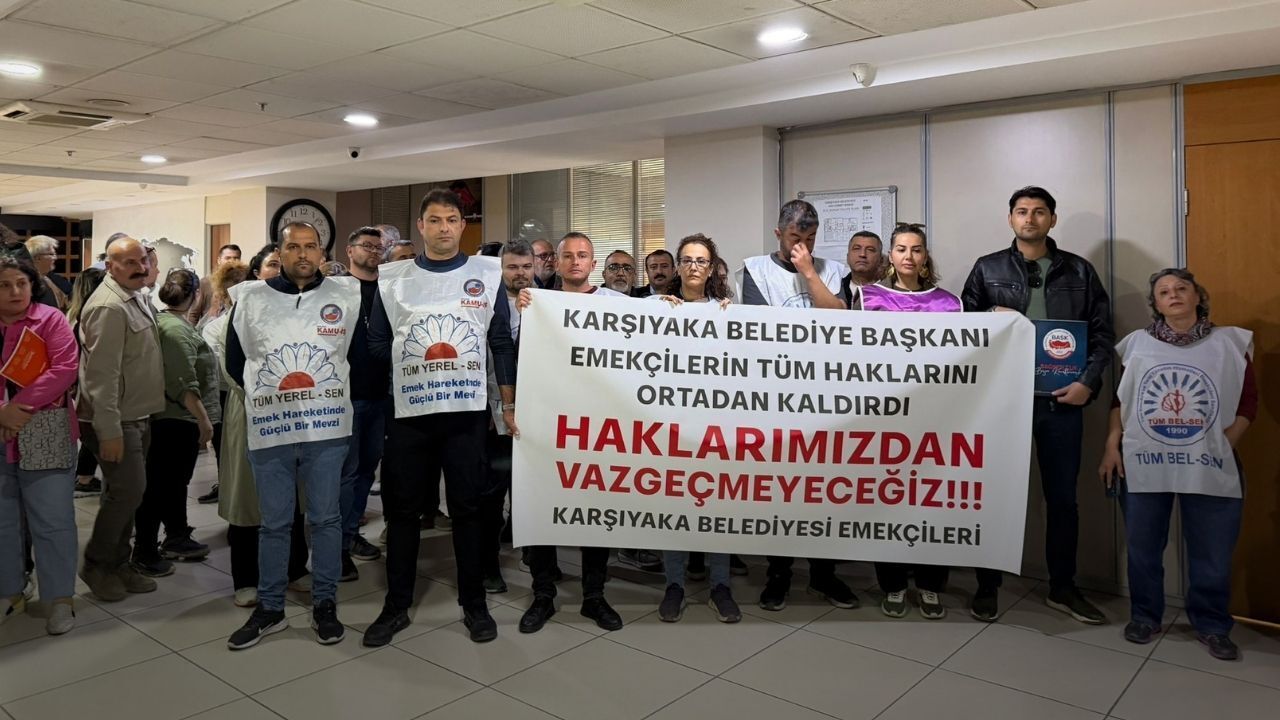Karşıyaka'da TİS yine krize sebep oldu! Memurlar iş bırakmay