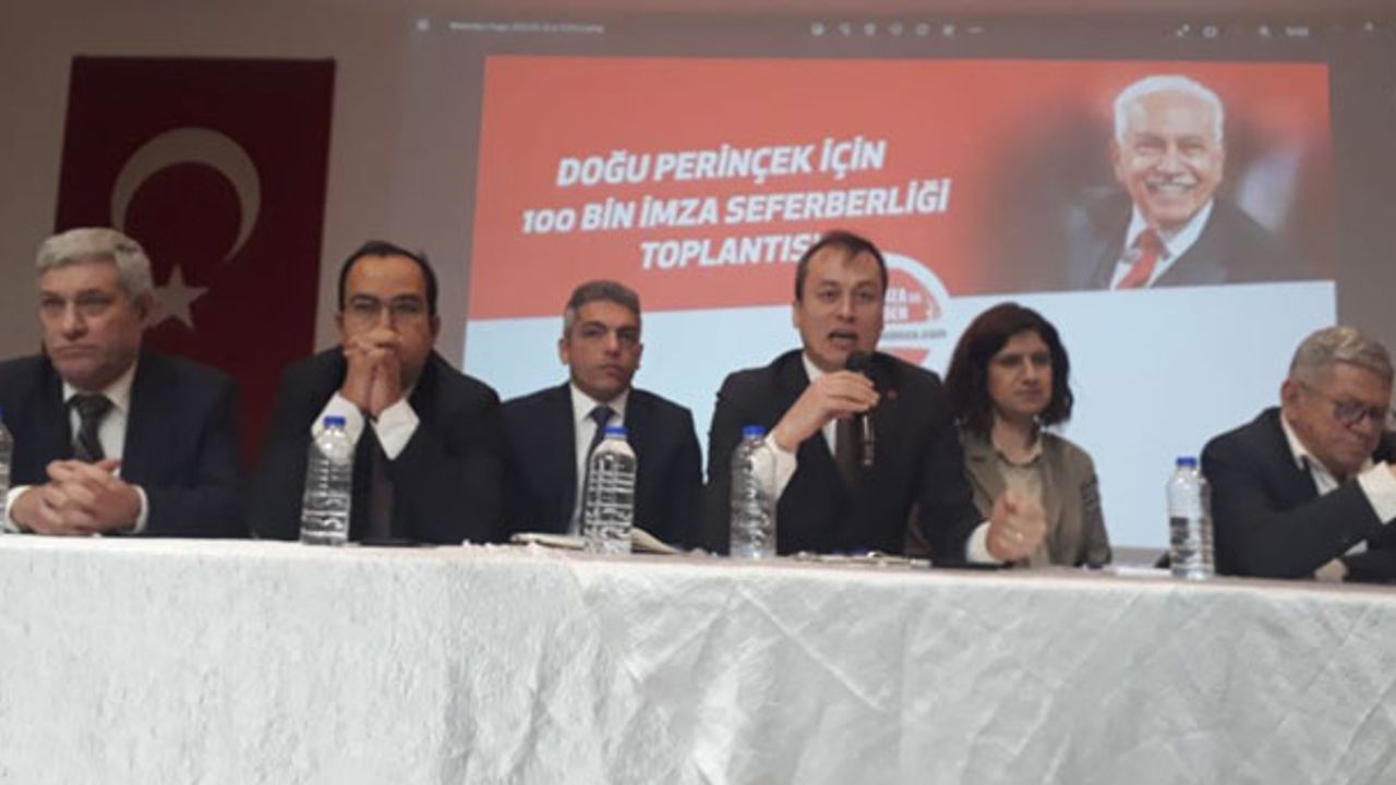 Perinçek için İzmir'den imza harekatı