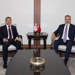 KKTC Başbakanı Ünal Üstel Ankara’da! Hakan Fidan ile görüştü