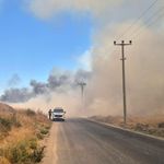 Yollar trafiğe kapatılmıştı...1 saatlik çalışma sonrası söndürüldü