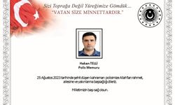 MSB’den şehit polis memuru Hakan Telli için başsağlığı mesajı