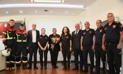 Aydın Büyükşehir Belediyesi itfaiyecilerinden Başkan Çerçioğlu'na ziyaret