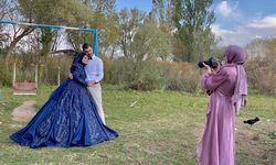 “Cennet Bahçesi” gelin ve damatların doğal stüdyosu oldu
