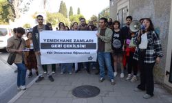 Ege Üniversitesi’nde yemekhane ücretleri protestosu