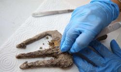 Assos Antik Kenti'nde 1700 yıllık üç dişli zıpkın bulundu