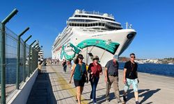 Bodrum'a "Norwegian Jade" isimli kruvaziyer gemisi yolcular getirdi