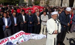 Karaman ve Aksaray’da Filistin'de hayatını kaybedenler için gıyabi cenaze namazı kılındı