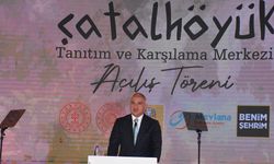 Bakan Ersoy, Konya'da Çatalhöyük Tanıtım ve Karşılama Merkezi açılışında konuştu