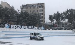 Erzurum’da kar ve tipi etkili oluyor