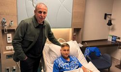 Abdullah Avcı'dan genç futbolcuya moral ziyareti