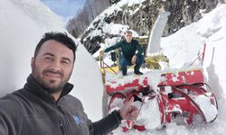 Artvin’in Camili bölgesinde karla mücadele sürüyor