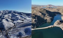 İki fotoğraf da aynı gün çekildi: Bir tarafta kuraklık, diğer tarafta kar