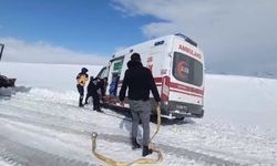 Malazgirt’te ambulans yoldan çıktı