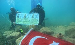 SMA’lı Aren bebek için deniz altında bayrak açtılar