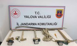 Yalova’da kaçak kazı yapan 4 kişi gözaltına alındı