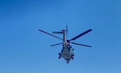 AS-532 Couger tipi helikopter, tahliye çalışmalarına devam ediyor