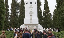 Fransız Mezarlığı'nda Çanakkale Kara Savaşları'nın 109. yılı töreni düzenlendi