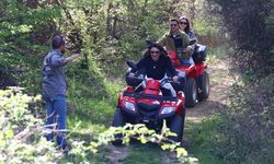 Ganos Dağı eteklerinde ATV turlarına katılanlar tatilde doğayla iç içe vakit geçirdi