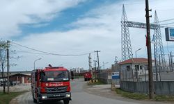 Samsun'da fabrikada yangın paniği