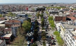 Şehrin merkezinde bayram yoğunluğu: Trafik felç oldu