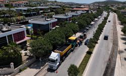 Bayramda İzmir’de yol çalışmaları tam gaz devam etti