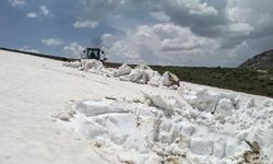 Haziran ayında karla mücadele çalışması yapıldı