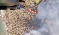 Turizm cennetinde orman yangını söndürüldü