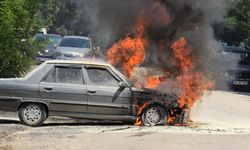 YKS Sınavına giden aile, yakıt kaçağından çıkan yangınla karşılaştı!