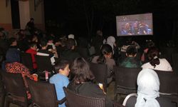 Giresun'da çocuklar açık hava sineması ile buluştu