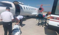 İskemik SVO tanısı olan hasta uçak ambulansla Ankara’ya nakledildi