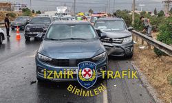 Otoyolda trafik kazası: Kaza sonrası Buca istikametinde yoğun trafik