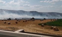 Sivas'ta anız yangını saman balyalarını ve umutları küle döndürdü