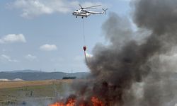 Tuzla'da otluk alanda yangın: Helikopterle müdahale ediliyor!