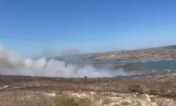 Arnavutköy'deki yangında havadan müdahale