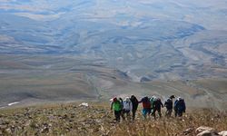 Süphan Dağı’nda dağcılar buzul gölünde serinledi