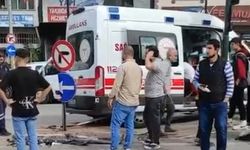 Bursa'da ambulans ve araç çarpıştı