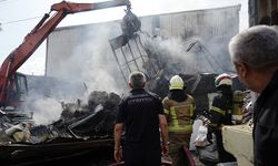 Bursa'da geri dönüşüm tesisinde korkutan yangın