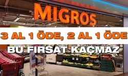 Migros'larda 3 al 1 öde ve 2 al 1 öde fırsatı başladı! Bakliyatlar, atıştırmalıklar, hijyenik pedler, deterjanlar...