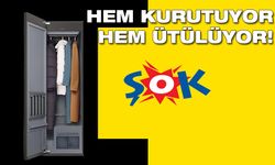 Şok Market’e inanılmaz bir ürün geldi: Akıllı çamaşır kurutma makinesi | Hem kurutuyor hem de ütülüyor!