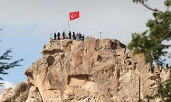 Kapadokya'nın zirvesi Uçhisar Kalesi yoğun ilgi gördü