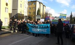 Kestel'de hava kirliliği protestosu: "Temiz Hava İstiyoruz"