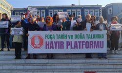 Foça'da 340 hektarlık alanın kül olması sonrası platform harekete geçti: Hafriyat alanına suç duyurusu!