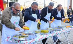 Kızıldamlar Kestane Kabağı Festivali'nde Kabak Soyma Yarışması